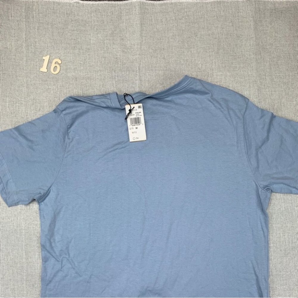 Caterpillar Mens Foundation Pioneers Logo T-Shirt Blue Fog M - Picture 9 of 11
